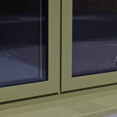 Alitherm casement windows in a special colour